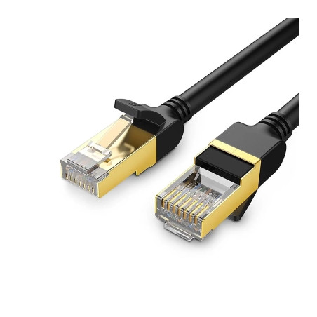 Патч-корд 10м, F/FTP cat 7 RJ-45 black Ugreen (U_11273)