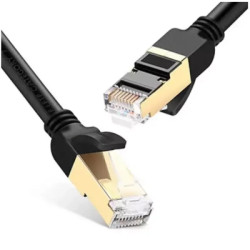 Патч-корд 10м, F/FTP cat 7 RJ-45 black Ugreen (U_11273)