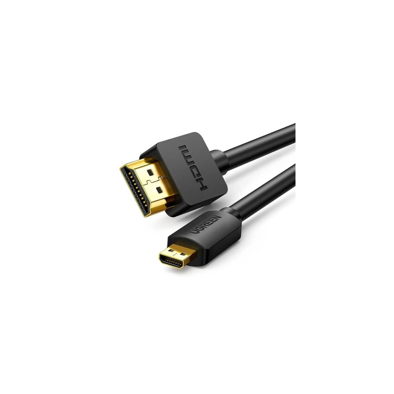 Кабель мультимедійний HDMI M to HDMI micro M 2.0m 4K black Ugreen (30103)