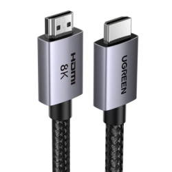 Кабель мультимедійний HDMI M to HDMI M 1.0m 8K black Ugreen (25908)