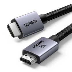 Кабель мультимедійний HDMI M to HDMI M 1.0m 8K black Ugreen (25908)