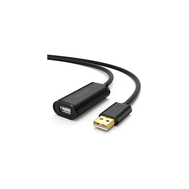 Дата кабель USB 2.0 AM to AF 20.0m Active black Ugreen (10324)