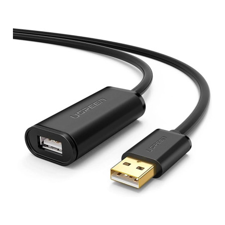 Дата кабель USB 2.0 AM to AF 20.0m Active black Ugreen (10324)