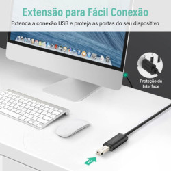 Дата кабель USB 2.0 AM to AF 20.0m Active black Ugreen (10324)