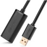 Дата кабель USB 2.0 AM to AF 10.0m Active black Ugreen (10321)