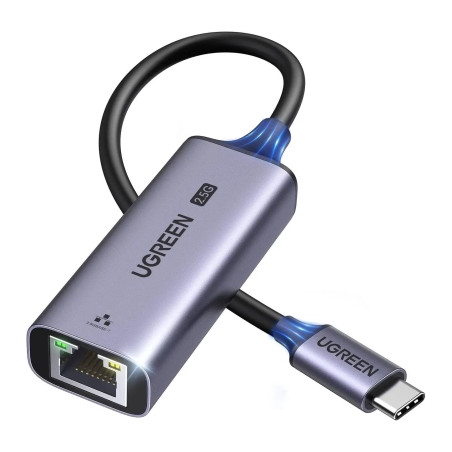 Перехідник USB-C to RJ45 Ethernet 2500Mbps Ugreen (25052)