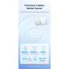 Навушники Vention Echo Lite 3.5mm In-Ear Wired White (GBAWAV)