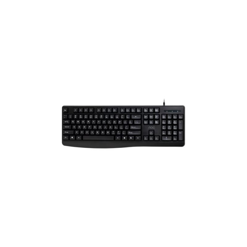 Клавіатура AOC KB120B USB UA Black (KB120B/97)