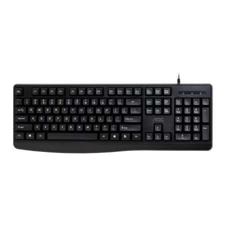Клавіатура AOC KB120B USB UA Black (KB120B/97)