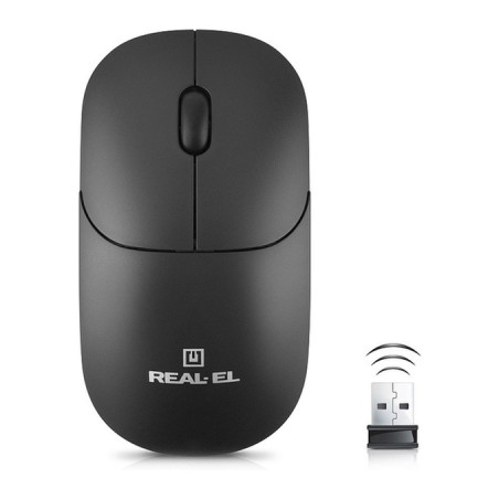 Мишка REAL-EL RM-311W Wireless Black (EL123200041)