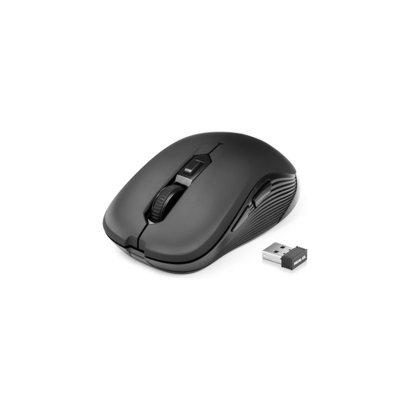 Мишка REAL-EL RM-331W Wireless Black (EL123200044)
