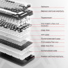 Клавіатура Ajazz AK820 Red Switch USB-C UA Black (AK820-R-B)