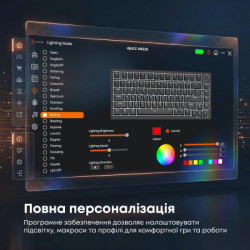 Клавіатура Ajazz AK820 Red Switch USB-C UA Black (AK820-R-B)