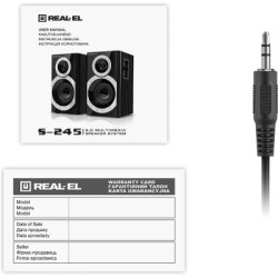 Акустична система REAL-EL S-245 Black (EL121200015)