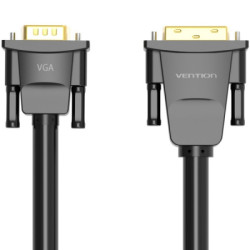 Кабель мультимедійний DVI M to VGA M 1.5m 24+1pin black Vention (EABBG)