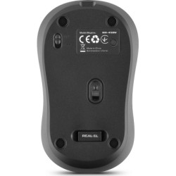 Мишка REAL-EL RM-450W Wireless/Bluetooth Black/Gray (EL123200046)