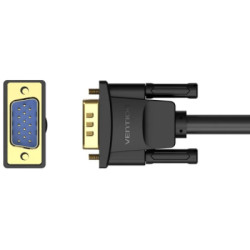 Кабель мультимедійний VGA M to VGA M 1.0m ferrite black Vention (DAEBF)