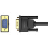 Кабель мультимедійний VGA M to VGA M 1.0m ferrite black Vention (DAEBF)