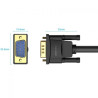 Кабель мультимедійний VGA M to VGA M 1.0m ferrite black Vention (DAEBF)