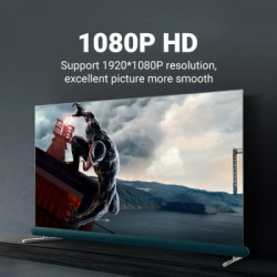 Кабель мультимедійний VGA M to VGA M 1.0m ferrite black Vention (DAEBF)