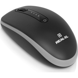 Мишка REAL-EL RM-455W Wireless/Bluetooth Black/Gray (EL123200047)