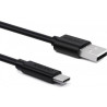 Дата кабель USB 2.0 AM to USB-C 3.0m 18W PVC black Choetech (AC0004-BK)