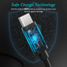 Дата кабель USB 2.0 AM to USB-C 3.0m 18W PVC black Choetech (AC0004-BK)