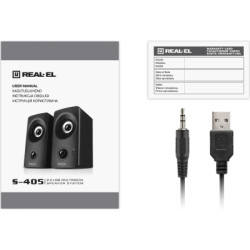 Акустична система REAL-EL S-405 USB Black (EL121100016)