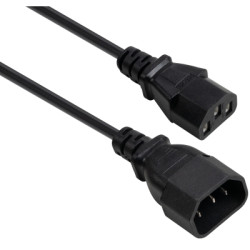 Кабель живлення C13 to C14 1.8m 0.75mm2 copper Vinga (VYPCC13141875CU)