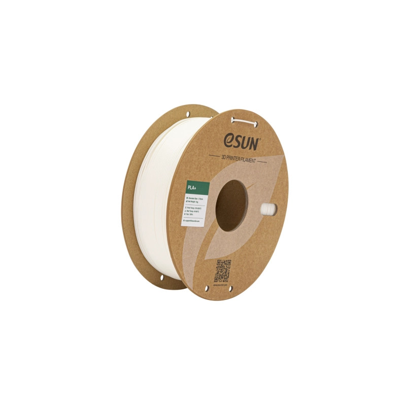 Пластик для 3D-принтера eSUN PLA+ P1.75мм, 1кг, white (PLA+P175W1)