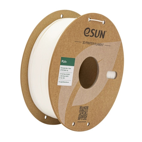 Пластик для 3D-принтера eSUN PLA+ P1.75мм, 1кг, white (PLA+P175W1)