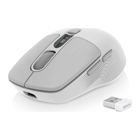 Мишка REAL-EL RM-480W Wireless/Bluetooth White (EL123200050)