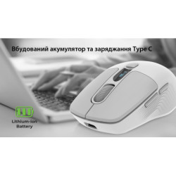 Мишка REAL-EL RM-480W Wireless/Bluetooth White (EL123200050)