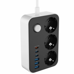 Мережевий фільтр живлення ColorWay CW-CHE36PDB, 3 розетки/ 3USB + 3TYPE-C 2M (CW-CHE36PDB)