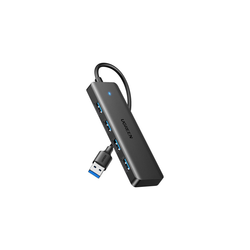 Концентратор Ugreen USB 3.0 to 4хUSB 3.0 0.15m Space Gray CM219 (25851)