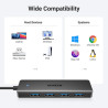 Концентратор Ugreen USB 3.0 to 4хUSB 3.0 0.15m Space Gray CM219 (25851)