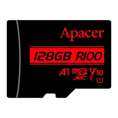Карта пам'яті Apacer 128GB microSD class 10 UHS-I V10 A1 (AP128GMCSX10UB-RA)