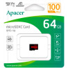Карта пам'яті Apacer 64GB microSD class 10 UHS-I V10 A1 (AP64GMCSX10UB-RA)
