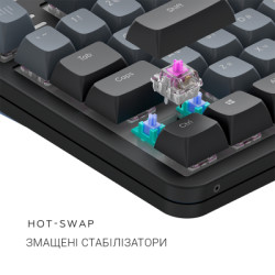 Клавіатура Dark Project ALU87 Midnight ABS RGB Mech G3MS Zircon Black (DPKB_MIDNIGHT_87_ANSI_UA)