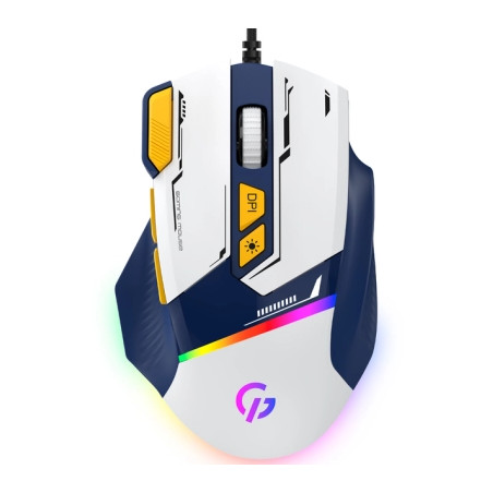 Мишка GamePro GM300BL USB Blue/White (GM300BL)