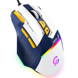 Мишка GamePro GM300BL USB Blue/White (GM300BL)