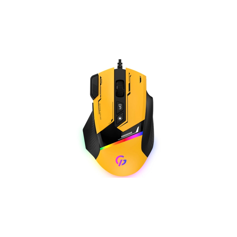 Мишка GamePro GM300Y USB Yellow/Black (GM300Y)