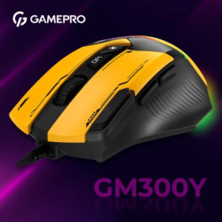 Мишка GamePro GM300Y USB Yellow/Black (GM300Y)