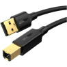 Кабель для принтера USB 2.0 AM/BM 1.0m US135 black Ugreen (20846)