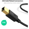 Кабель для принтера USB 2.0 AM/BM 1.0m US135 black Ugreen (20846)