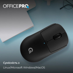 Мишка OfficePro M307B Silent Click Wireless/Bluetooth Black (M307B)