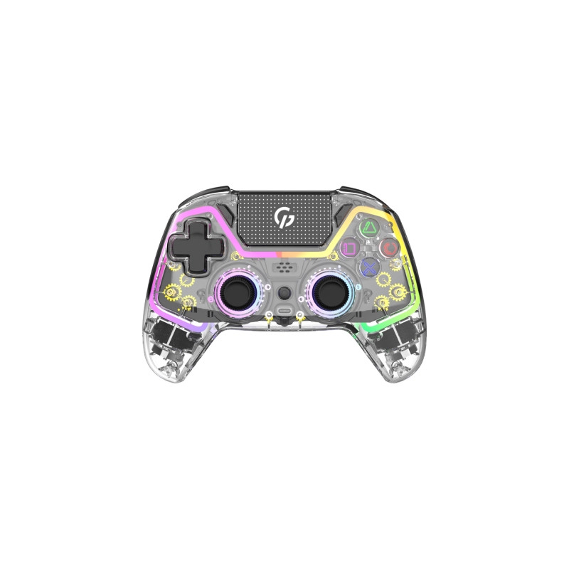 Геймпад GamePro GPS13T BT 5.3/USB/PC/iOS/Android/PS3/PS4 RGB Transparent (GPS13T)