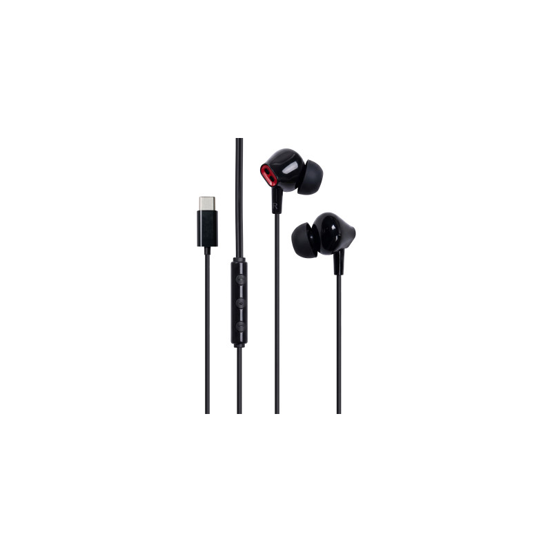 Навушники Vention Echo Lite USB-C In-Ear Wired Black (GBBBAV)