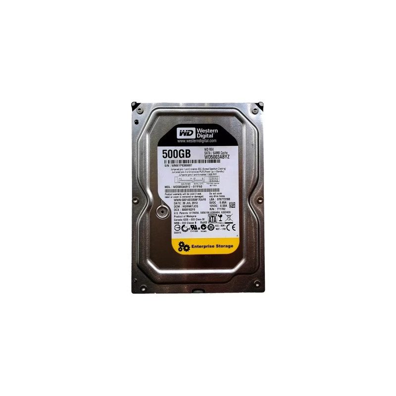 Жорсткий диск 3.5"  500Gb WD (WD5000ABYZ)