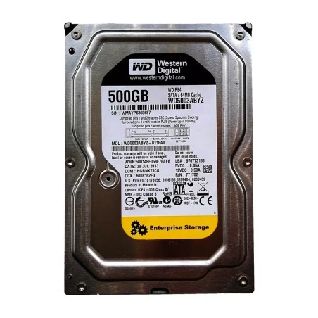 Жорсткий диск 3.5"  500Gb WD (WD5000ABYZ)